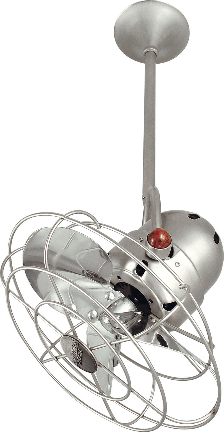 Matthews Fan Company - BD-BN-MTL-DAMP - 16"Ceiling Fan - Bianca Direcional - Brushed Nickel