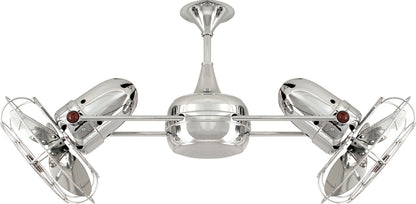 Matthews Fan Company - DD-CR-MTL-DAMP - 36"Ceiling Fan - Duplo-Dinamico - Polished Chrome