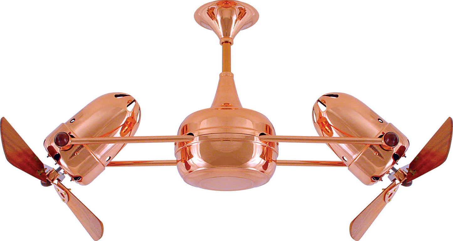 Matthews Fan Company - DD-CP-WD - 36"Ceiling Fan - Duplo-Dinamico - Polished Copper