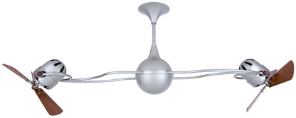 Matthews Fan Company - IV-BN-WD-DAMP - 53"Ceiling Fan - Italo Ventania - Brushed Nickel