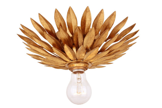 Crystorama - 500-GA - One Light Flush Mount - Broche - Antique Gold