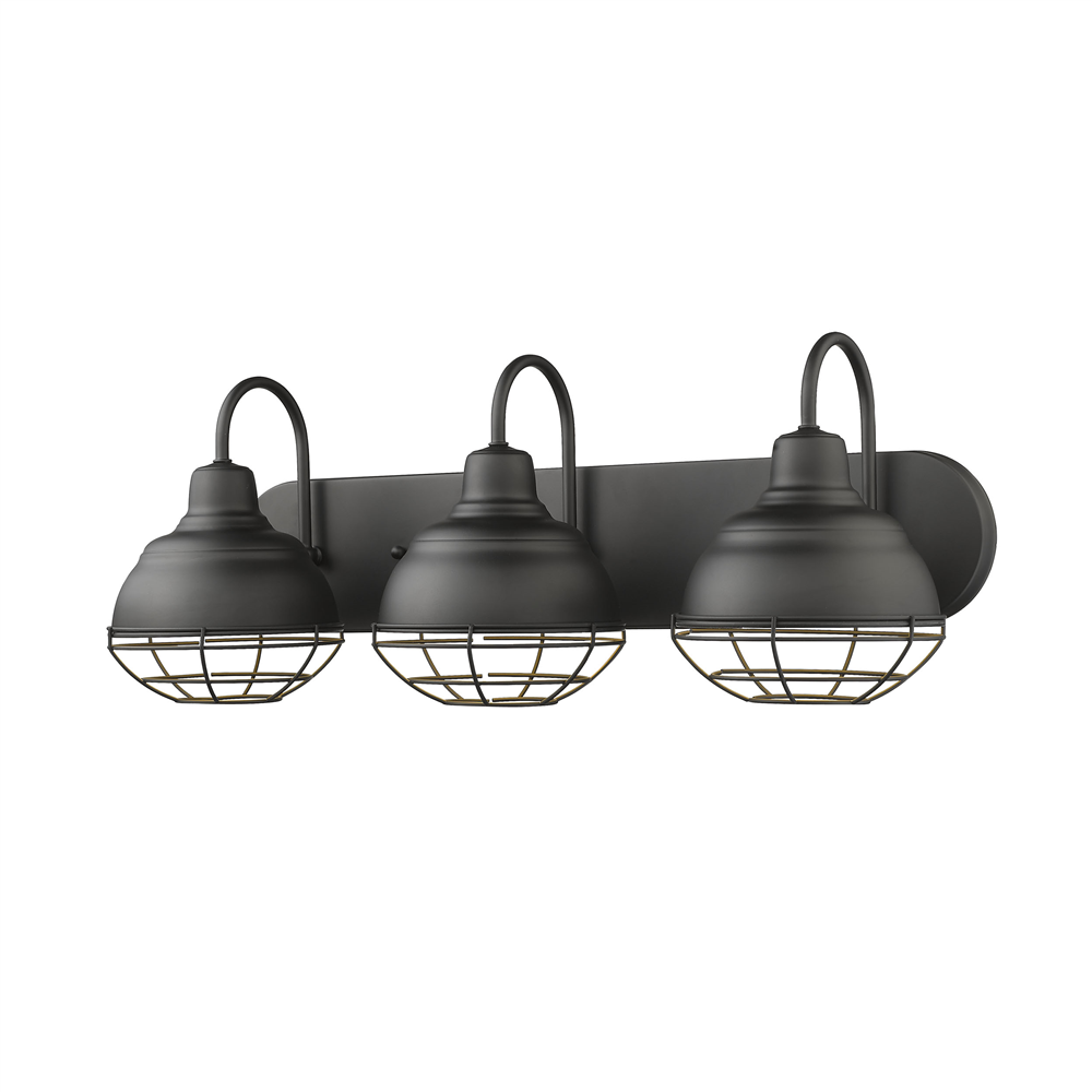 Neo-Industrial Three Light Vanity