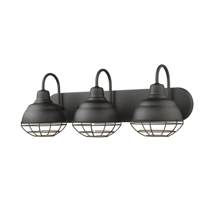 Neo-Industrial Three Light Vanity