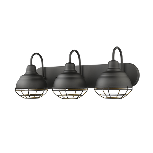 Neo-Industrial Three Light Vanity