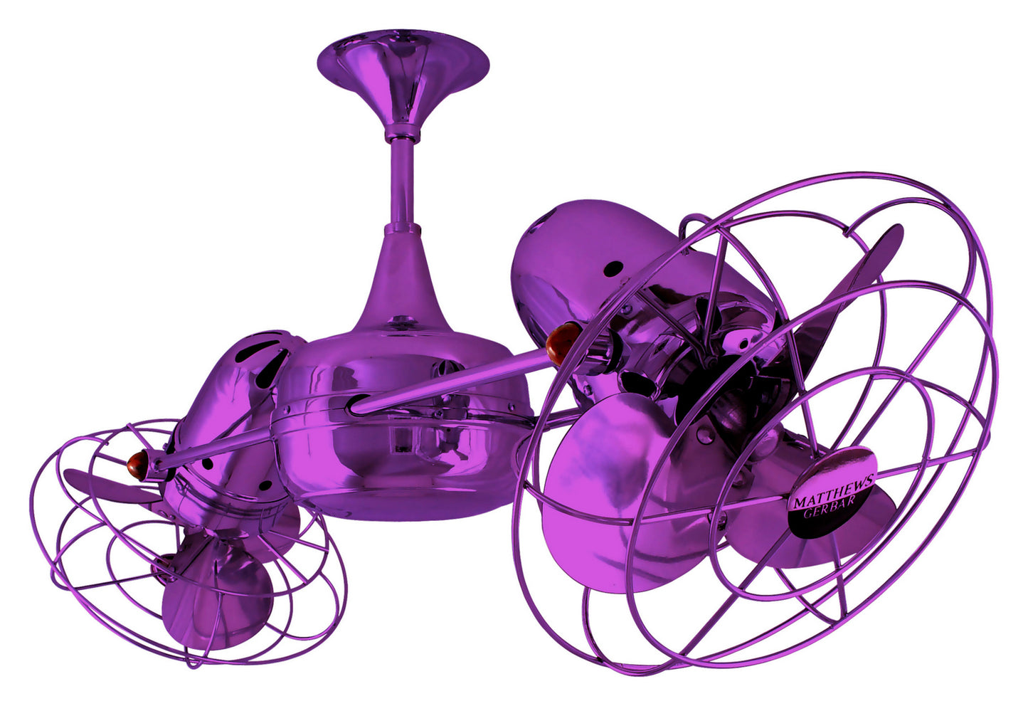 Matthews Fan Company - DD-LTPURPLE-MTL - 36"Ceiling Fan - Duplo-Dinamico - Light Purple