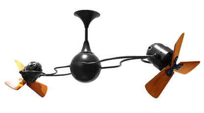 Matthews Fan Company - IV-BK-WD - 53"Ceiling Fan - Italo Ventania - Matte Black