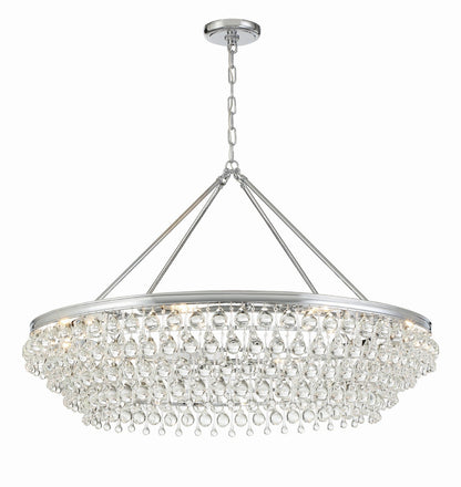 Crystorama - 278-CH - Eight Light Chandelier - Calypso - Polished Chrome