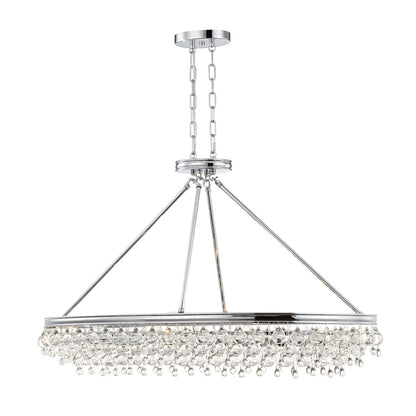 Crystorama - 279-CH - Eight Light Chandelier - Calypso - Polished Chrome
