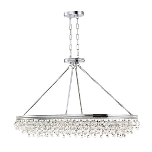 Crystorama - 279-CH - Eight Light Chandelier - Calypso - Polished Chrome