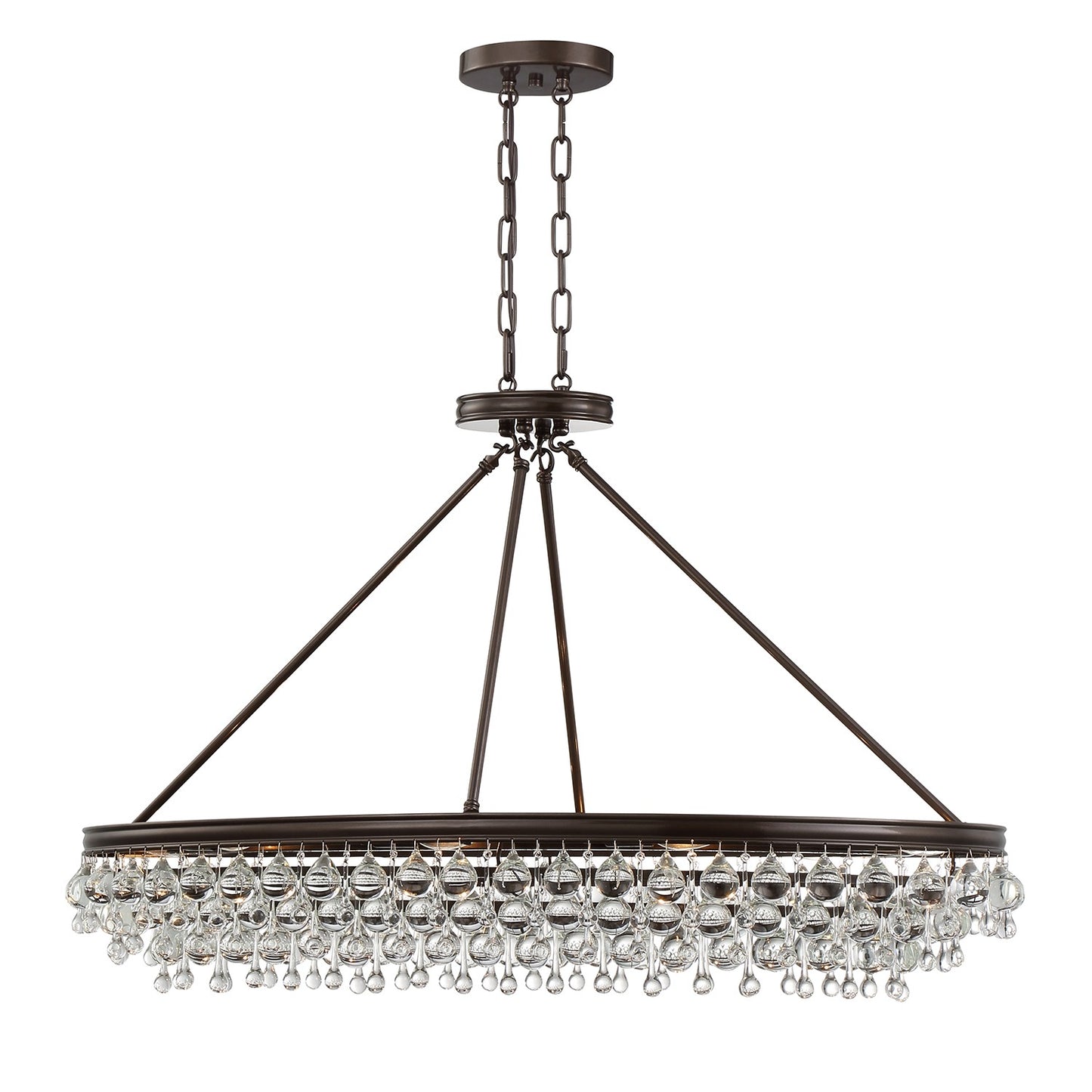 Crystorama - 279-VZ - Eight Light Chandelier - Calypso - Vibrant Bronze