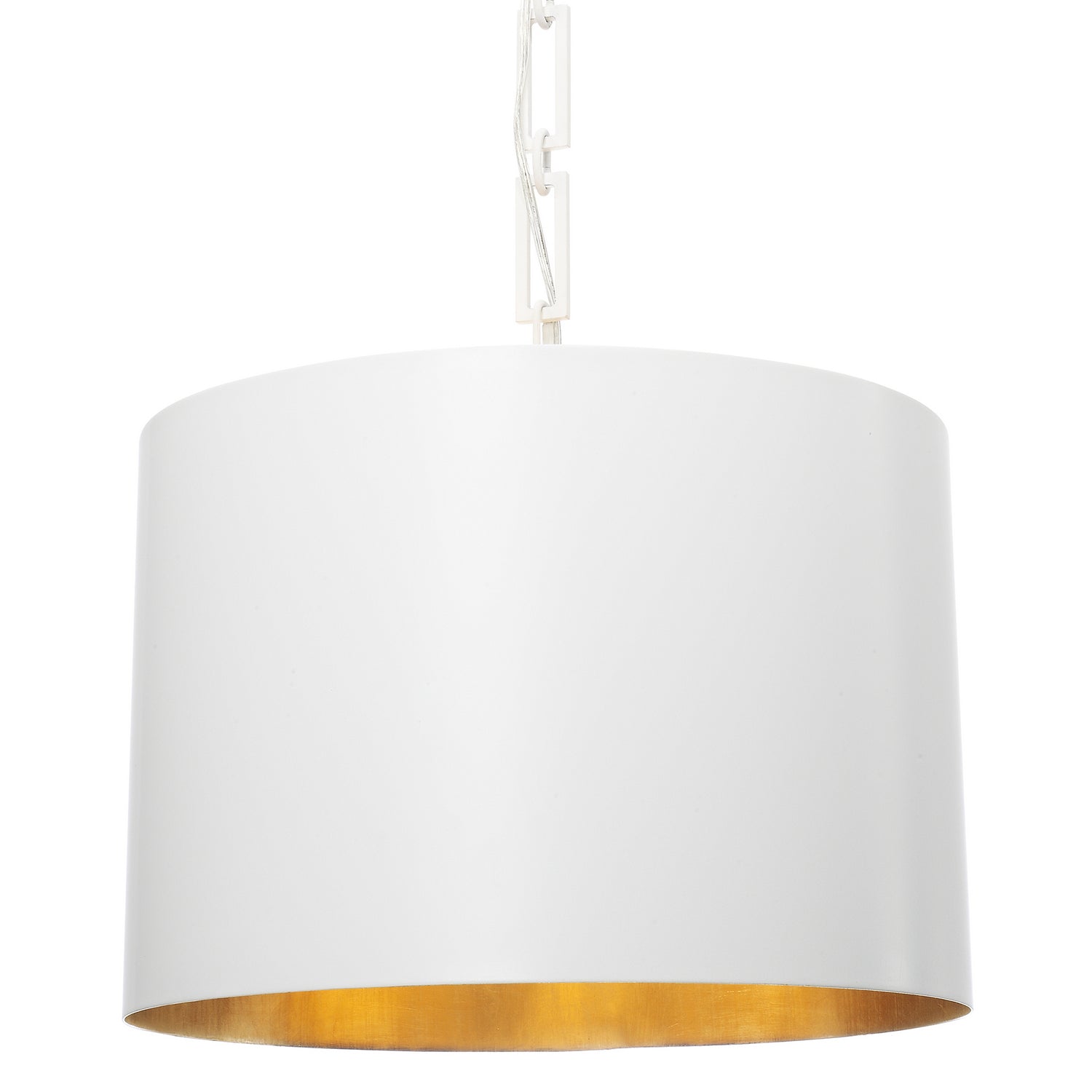Crystorama - 8686-MT-GA - Six Light Chandelier - Alston - Matte White + Antique Gold