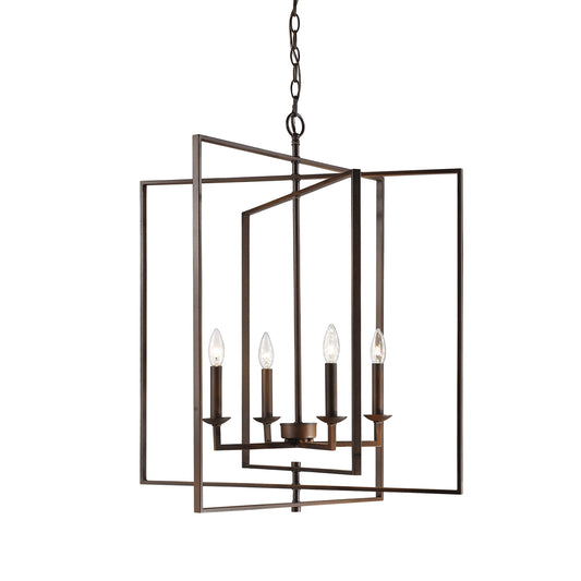 Millennium - 3232-RBZ - Four Light Pendant - Rubbed Bronze
