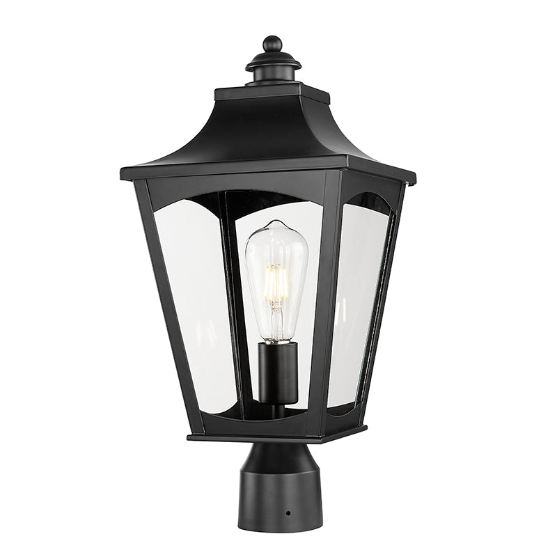 Curry-One Light Outdoor Post Lantern