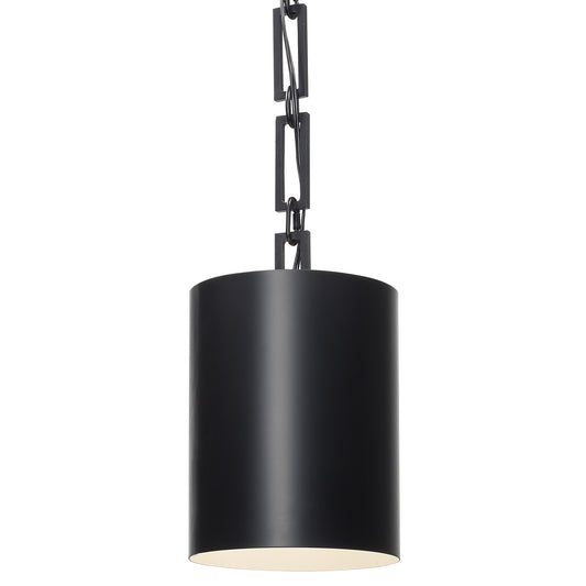 Crystorama - 8680-MK-WH - One Light Mini Chandelier - Alston - Matte Black + White