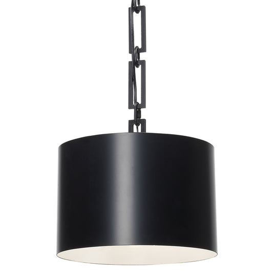 Crystorama - 8683-MK-WH - One Light Chandelier - Alston - Matte Black + White