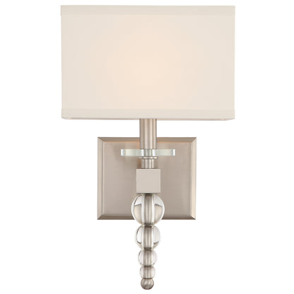 Crystorama - CLO-8892-BN - One Light Wall Sconce - Clover - Brushed Nickel