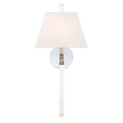 Crystorama - REN-261-PN - One Light Wall Sconce - Renee - Polished Nickel
