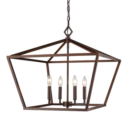 Millennium - 3294-RBZ - Four Light Pendant - Rubbed Bronze