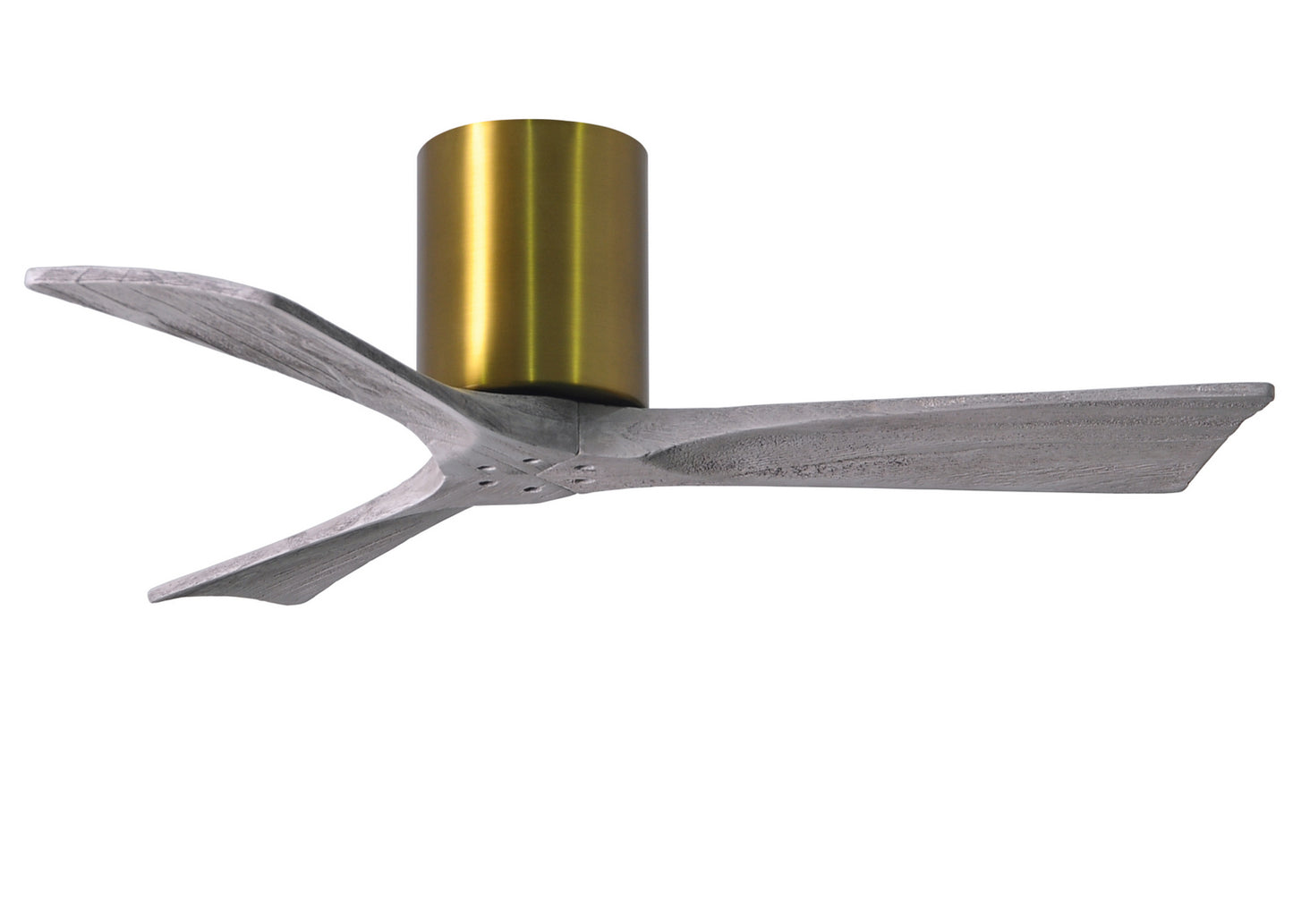 Matthews Fan Company - IR3H-BRBR-BW-42 - 42"Ceiling Fan - Irene-3H - Brushed Brass