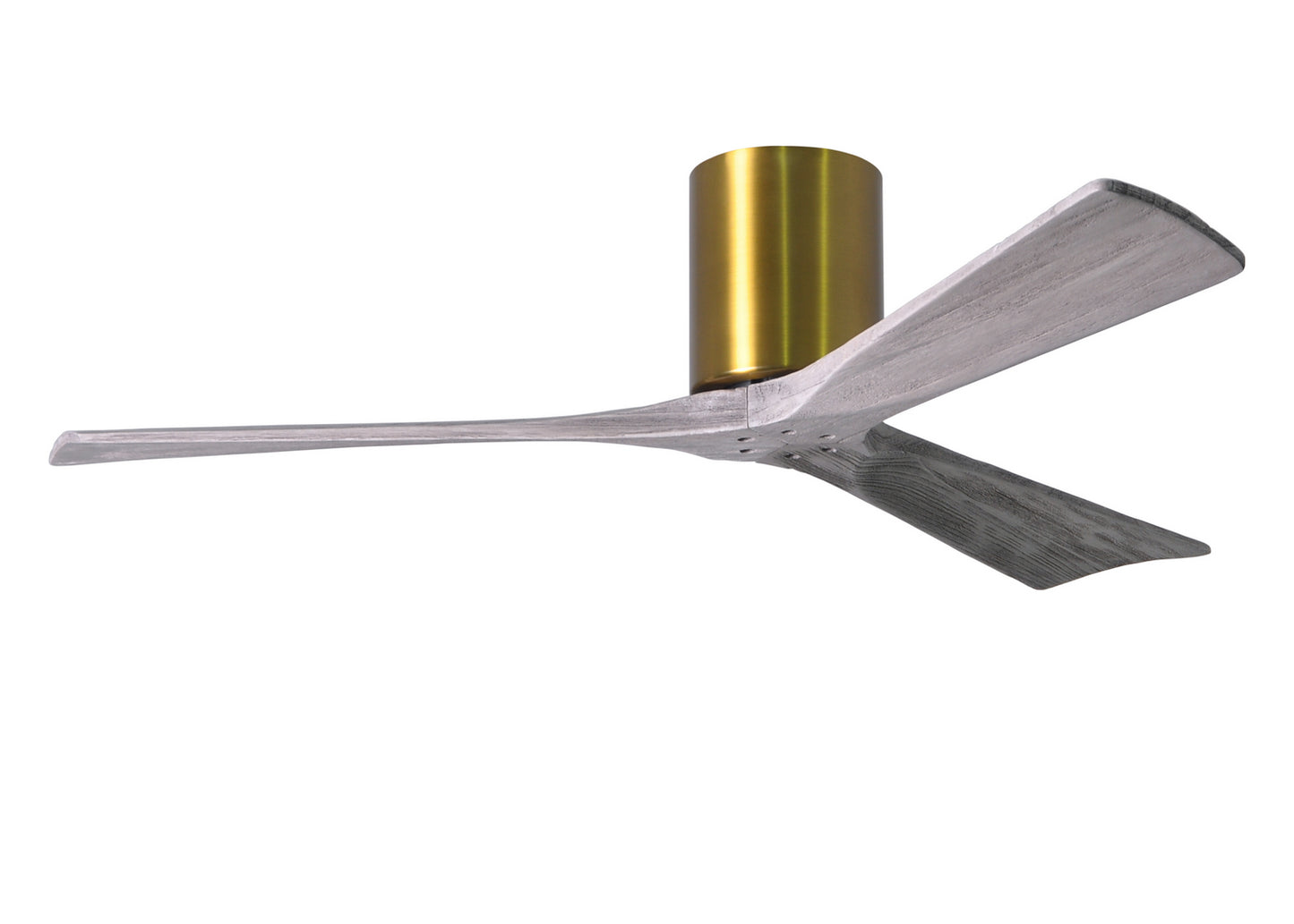 Matthews Fan Company - IR3H-BRBR-BW-52 - 52"Ceiling Fan - Irene-3H - Brushed Brass
