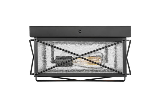 Millennium - 42616-PBK - Two Light Outdoor Flush Mount - Robinson - Powder Coated Black