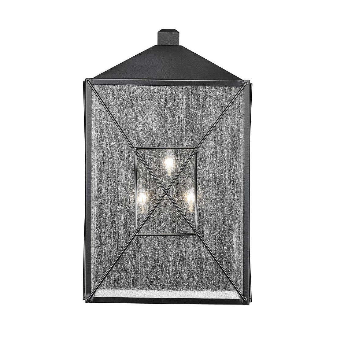 Millennium - 42643-PBK - Three Light Outdoor Wall Sconce - Caswell - Powder Coated Black