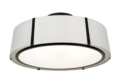 Crystorama - FUL-907-BK_CEILING - Six Light Semi Flush Mount - Fulton - Black