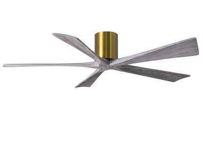Matthews Fan Company - IR5H-BRBR-BW-60 - 60"Ceiling Fan - Irene-5H - Brushed Brass