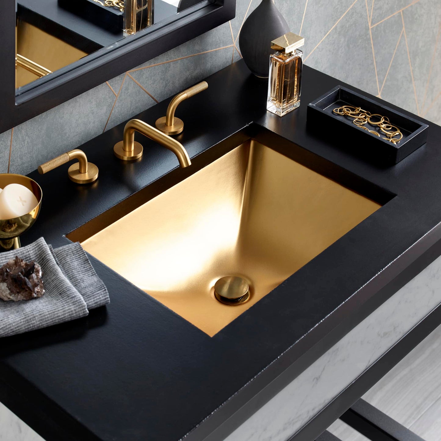 Amara Fireclay Precious Metal Bathroom Sink