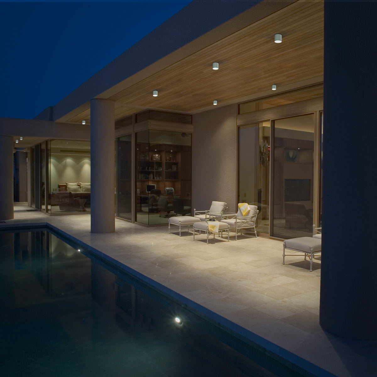 Squat LED Outdoor Flush Mount