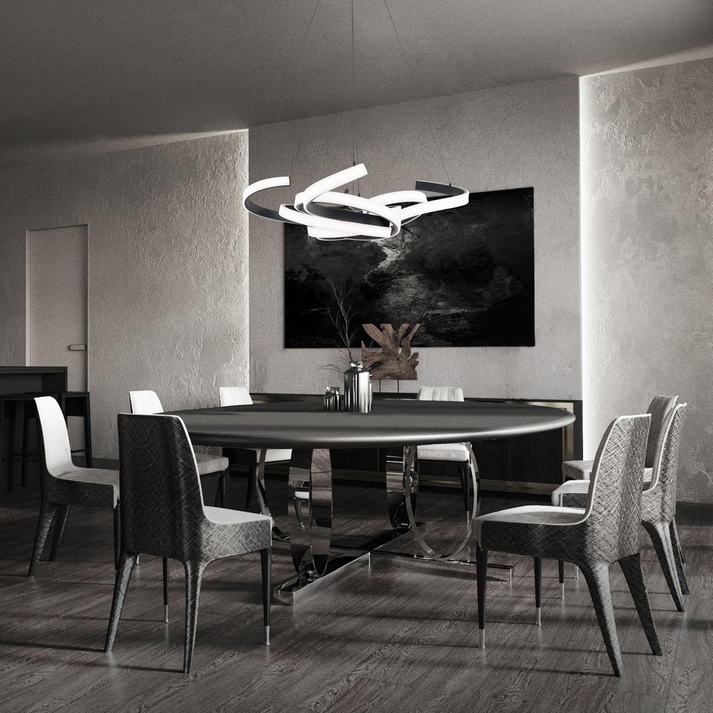 Woven LED Chandelier