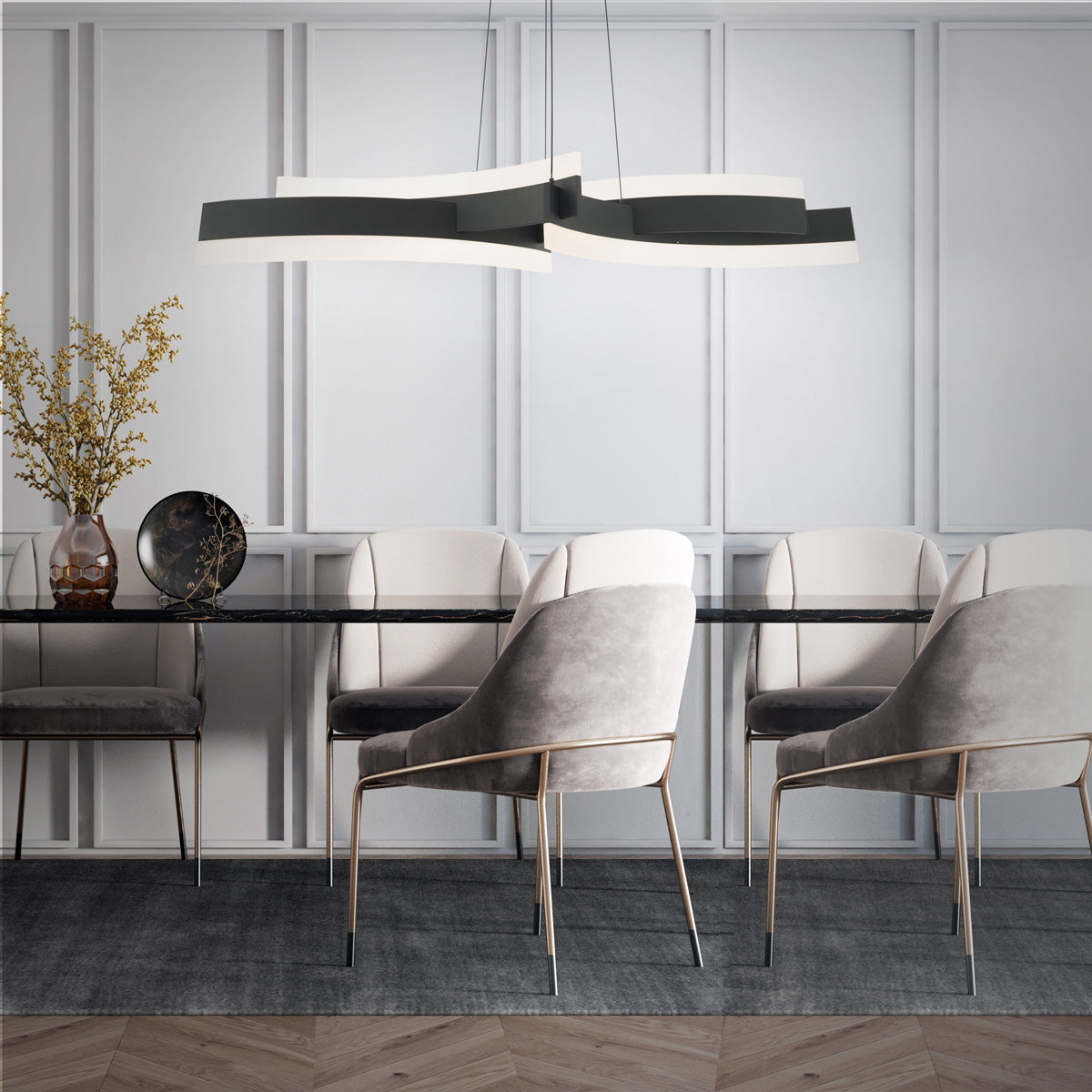 Arcs LED Linear Pendant
