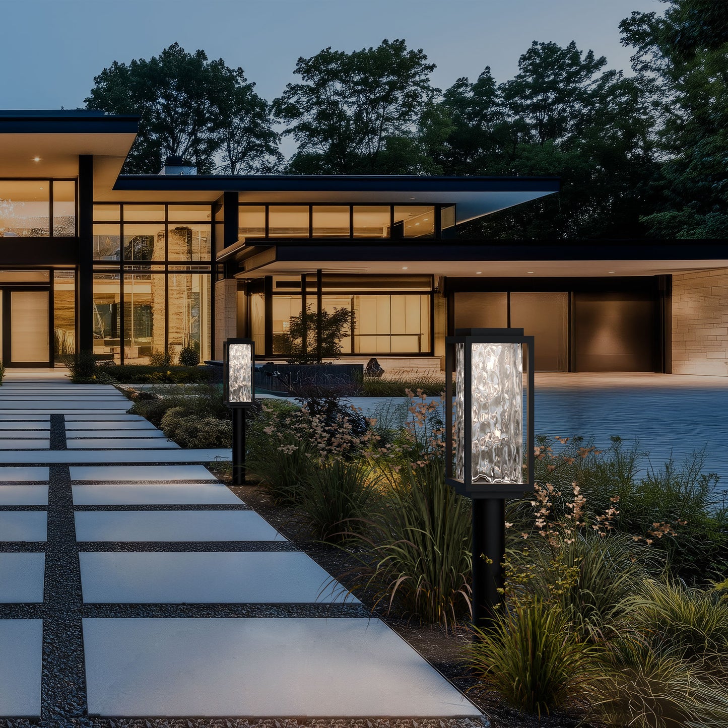 Two If By Sea LED Outdoor Post Mount