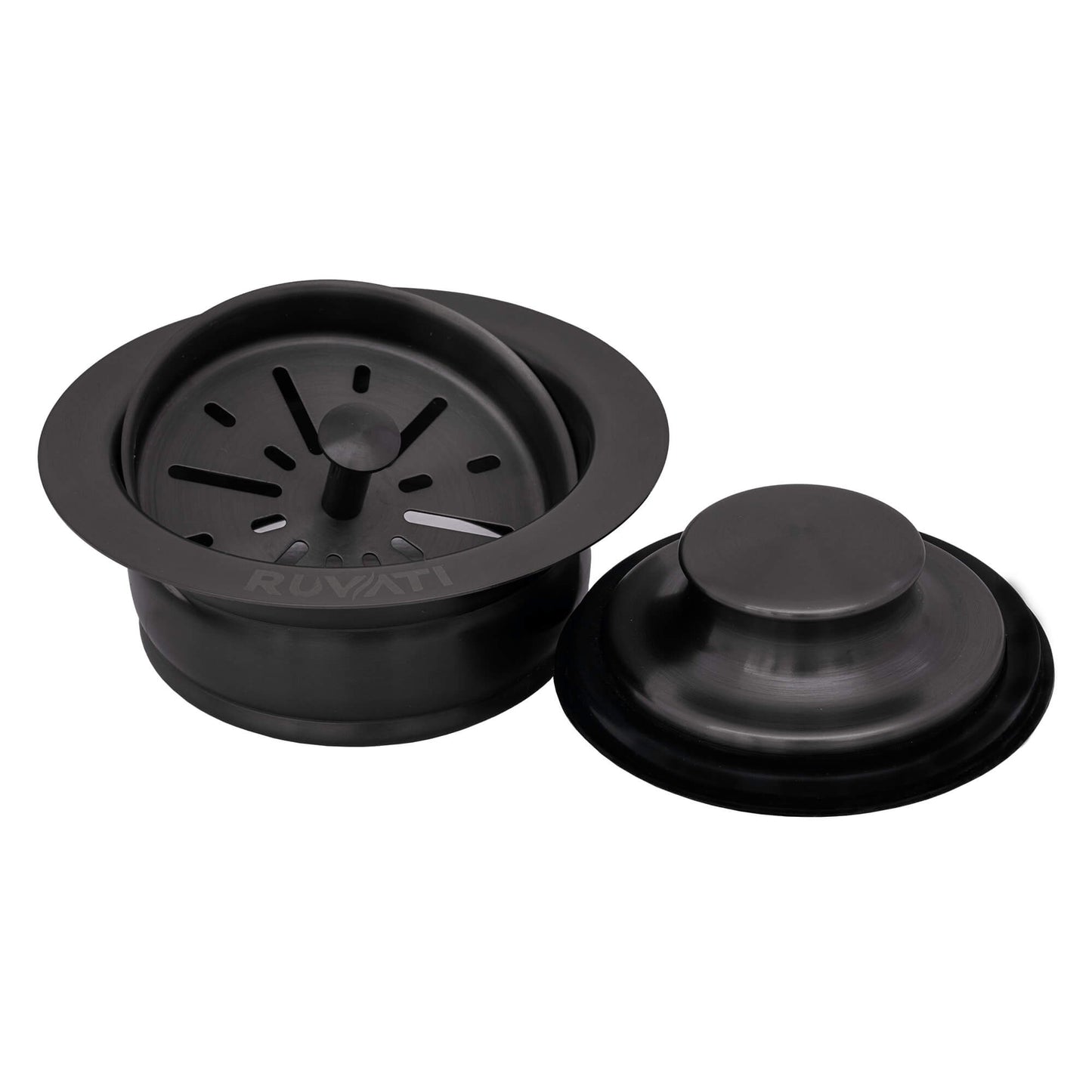 Ruvati Garbage Disposal Flange with Basket Strainer and Stopper
