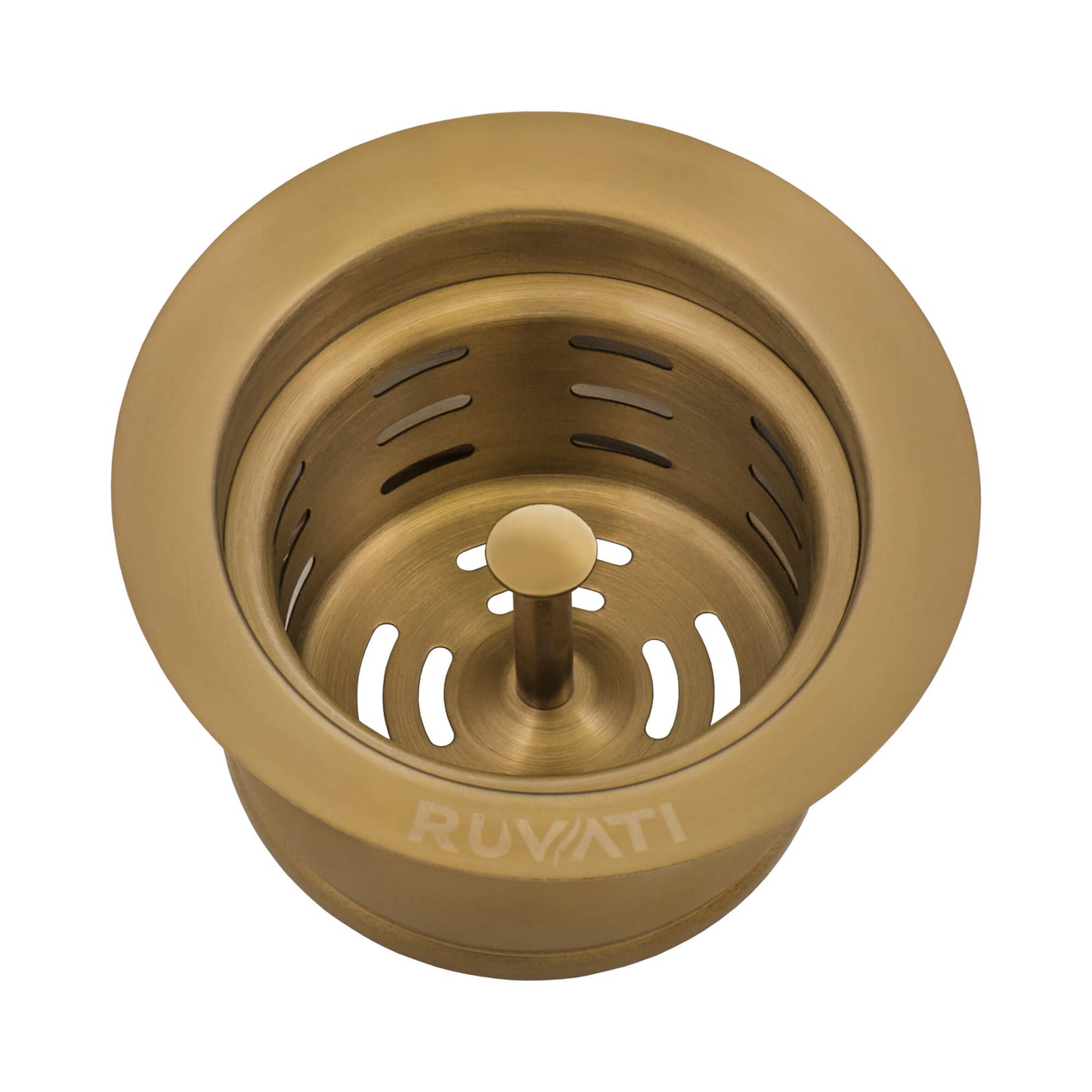 Ruvati Extended Garbage Disposal Flange with Deep Basket Strainer