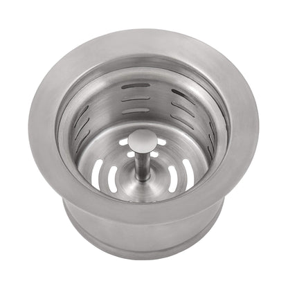 Ruvati Extended Garbage Disposal Flange with Deep Basket Strainer