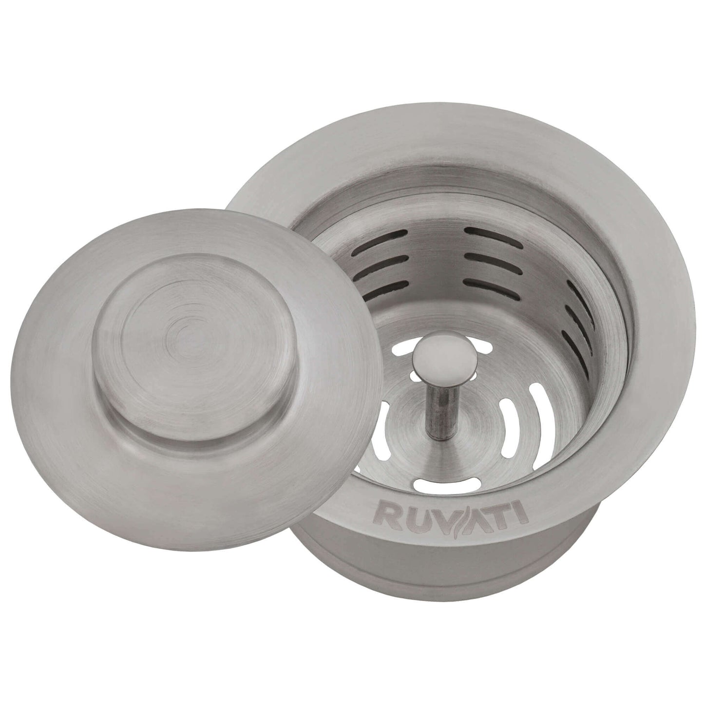Ruvati Extended Garbage Disposal Flange with Deep Basket and Stopper