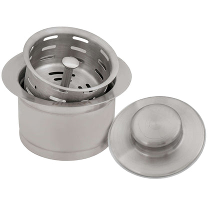 Ruvati Extended Garbage Disposal Flange with Deep Basket and Stopper