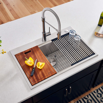 LedgeFit 17 x 11 Inch Replacement Cutting Board for Ruvati Workstation Sinks