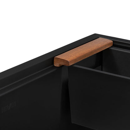 Ruvati Workstation Sink Replacement 17 Inch Colander with Wooden Handles