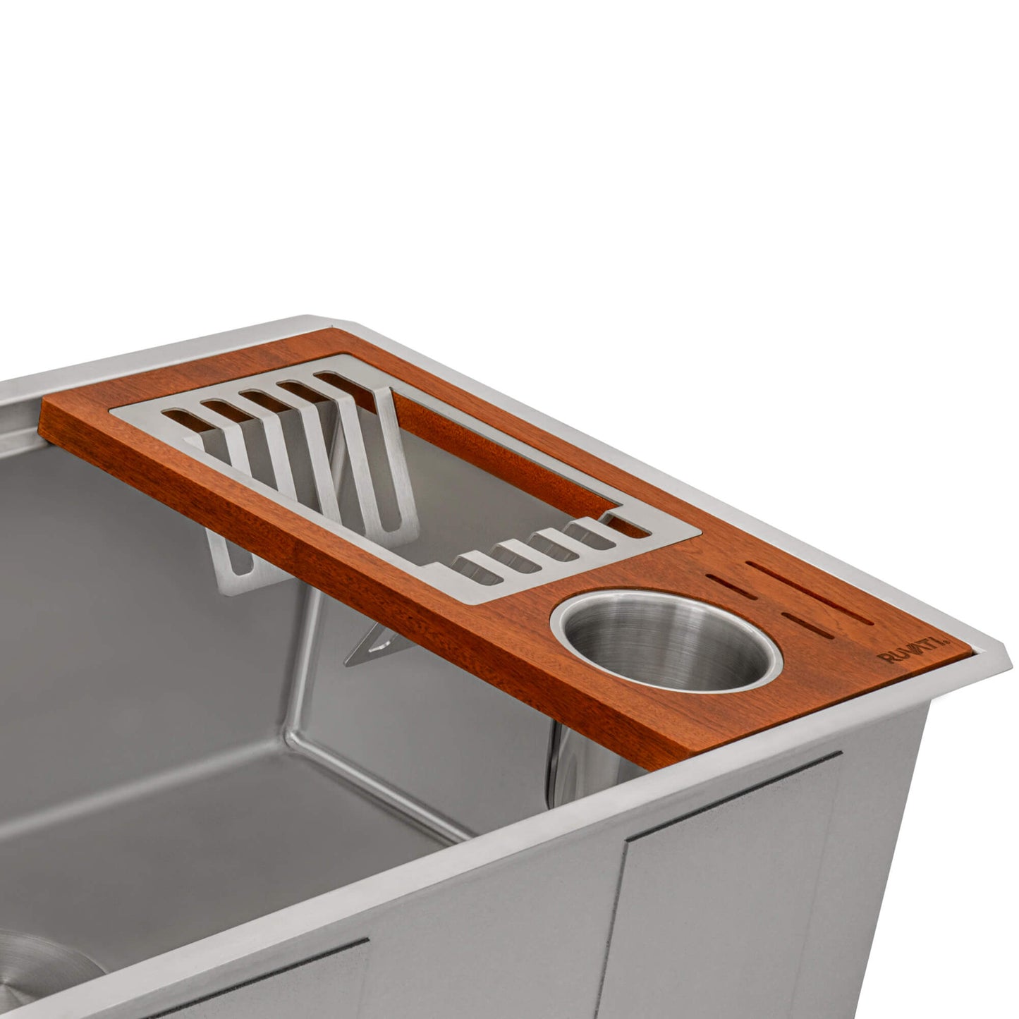 Ruvati Dish, Plate and Silverware Caddy Drying Rack for Workstation Sinks