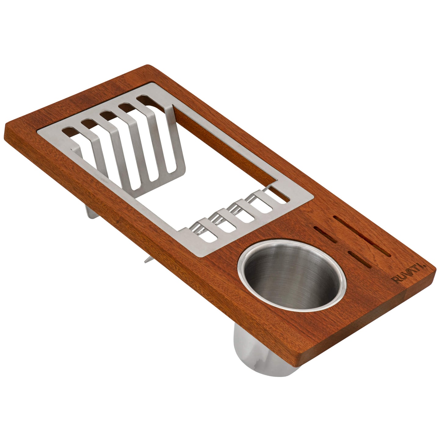 Ruvati Dish, Plate and Silverware Caddy Drying Rack for Workstation Sinks