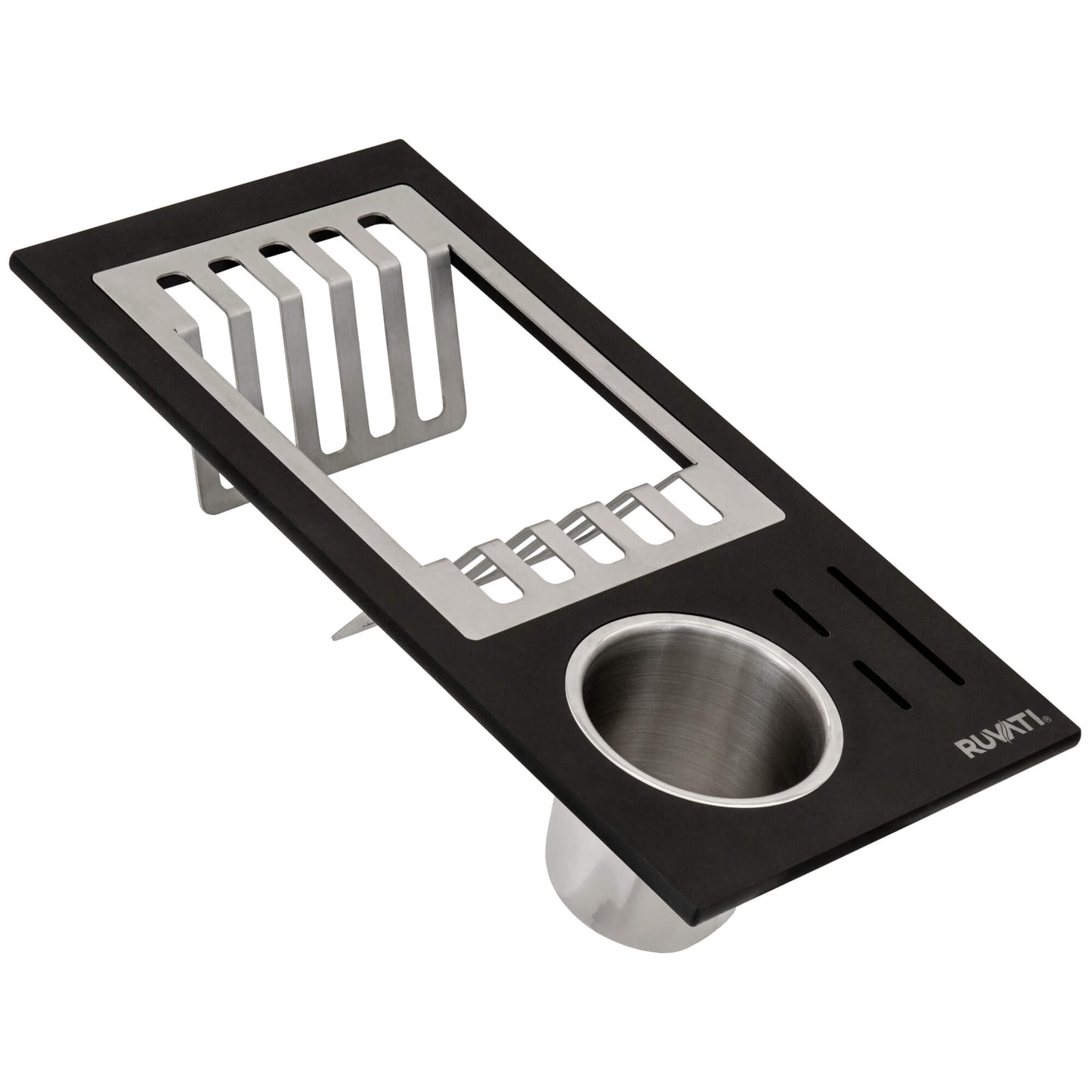 Ruvati Dish, Plate and Silverware Caddy Drying Rack for Workstation Sinks