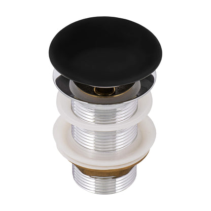 Ruvati Push Pop-up Drain for Bathroom Sinks without Overflow