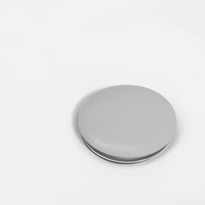 Ruvati Push Pop-up Drain for Bathroom Sinks without Overflow