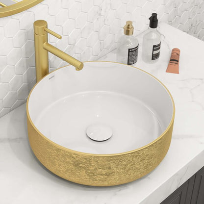 Ruvati Push Pop-up Drain for Bathroom Sinks without Overflow