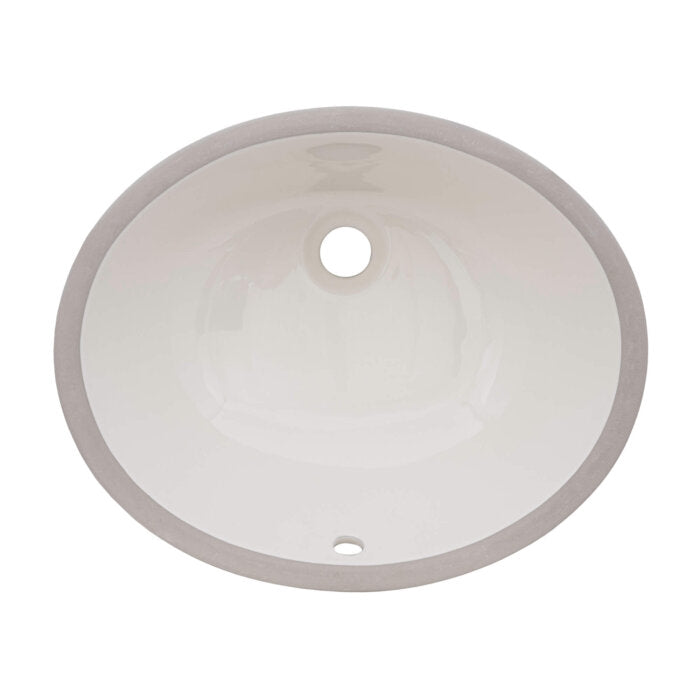 Ruvati Undermount Bathroom Sink Oval Porcelain Ceramic with Overflow