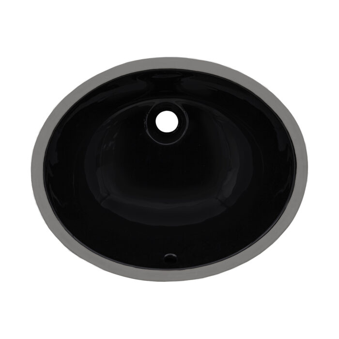 Ruvati Undermount Bathroom Sink Oval Porcelain Ceramic with Overflow