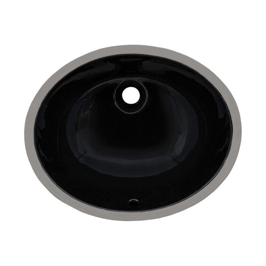 Ruvati Undermount Bathroom Sink Oval Porcelain Ceramic with Overflow