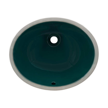 Ruvati Undermount Bathroom Sink Oval Porcelain Ceramic with Overflow